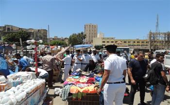    حملات أمنية بالإسكندرية لرفع الإشغالات 