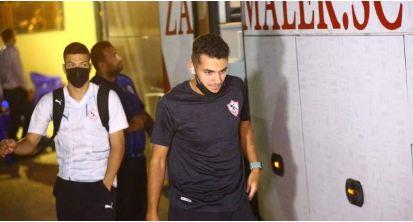 حافلة الزمالك تصل ملعب الجونة