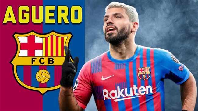 برشلونة يعلن انضمام أجويرو لمدة موسمين 