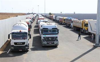   هدية من السيسى وشعب مصر لسكان غزة..  وصول 52 شاحنة بالمساعدات الإنسانية للقطاع