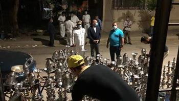   محافظة القاهرة : ضبط٤٠٠ شيشة داخل شقة في مدينة نصر