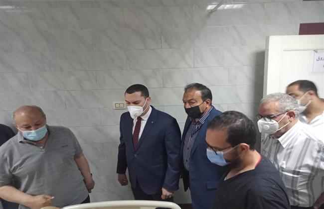 محافظ كفرالشيخ يطمئن على المصابين اثر حريق بمدينة مسير