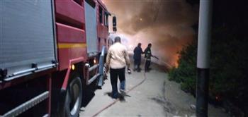   الحماية المدنية تنجح في السيطرة على حريق بطريق الفتح الساحل فى أسيوط