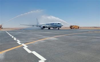 صور|| مطار مرسي مطروح الدولي يستقبل أولي الرحلات الجوية لشركة ''SCAT''