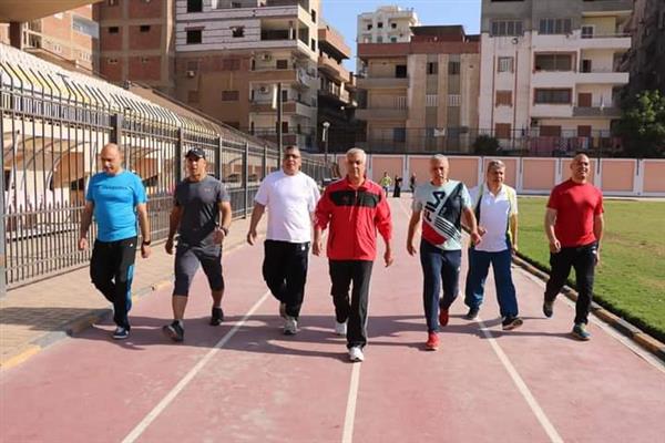 رئيس جامعة المنوفية يشارك فى مبادرة الرياضة اسلوب حياة