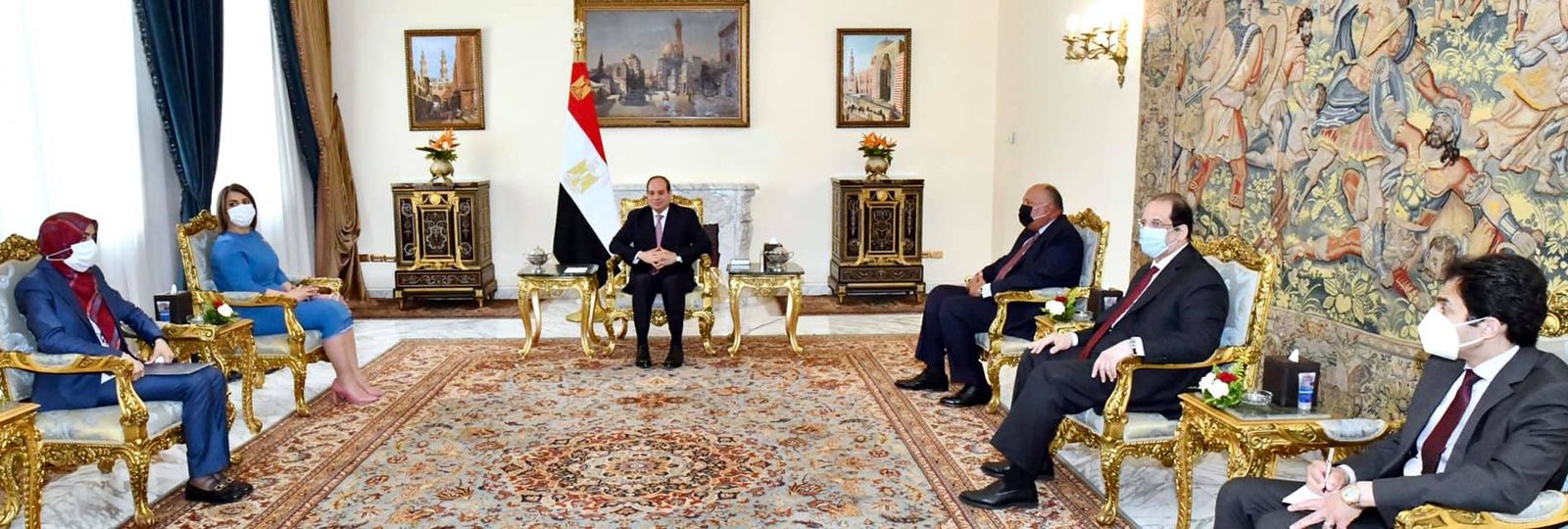 السيسي يشدد على دعم مصر الكامل للمجلس الرئاسي والحكومة الليبية