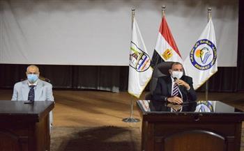 رئيس جامعة بنى سويف يترأس اجتماع مجلس شئون التعليم والطلاب