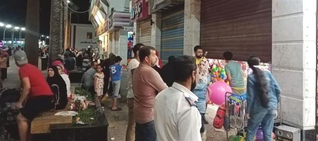 ضبط ٣٤٥ حالة اشغال طريق برأس البر