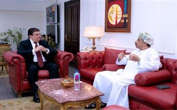   حسين زين يلتقى سفير سلطنة عمان بالقاهرة