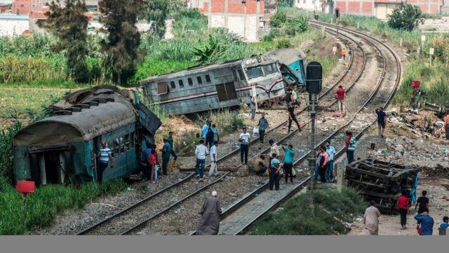 التفاصيل المبدئية لحادث قطار الإسكندرية 