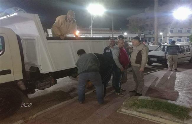 ضبط ٥٦٧ حالة اشغال طريق ومقاهي  برأس البر