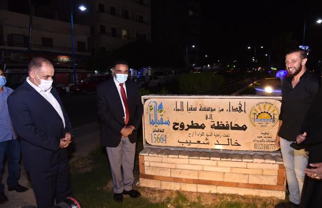 افتتاح أعمال تجميل ثلاث ميادين بمرسى مطروح 