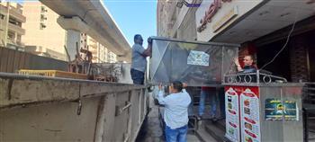 الجيزة تعيد الإنضباط لشوارع القومية العربية وناهيا والطوابق