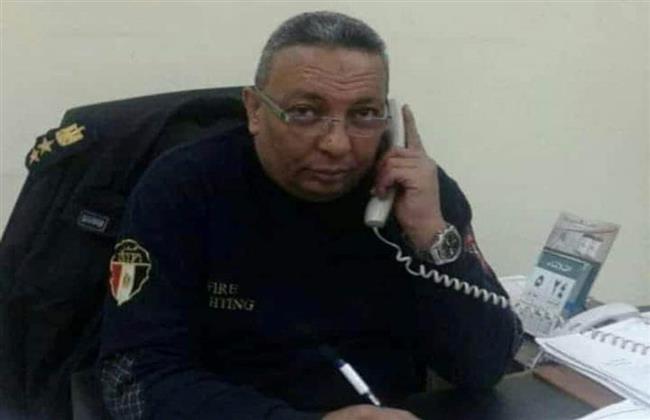 إصابة مدير الحماية المدنية بالمنيا خلال مشاركته في إطفاء حريق سيارة بالمنيا 