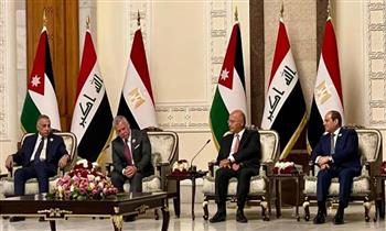  السيسى: نتطلع لتدشين مرحلة جديدة من التعاون الثلاثى المصرى العراقى الأردنى