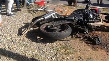   إصابة شخصين في انقلاب دراجة بخارية ببني سويف