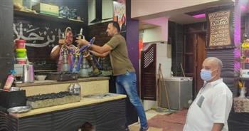   الجيزة تغلق ٥ مقاهي مخالفة تقدم الشيشة للمواطنين بأوسيم