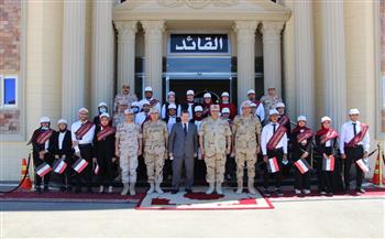   المنطقة الغربية العسكرية تستقبل وفداَ من جامعة مرسى مطروح