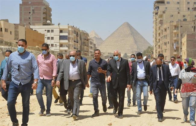 محافظ الجيزة يتفقد المشروعات الجارية بقطاع المريوطية 
