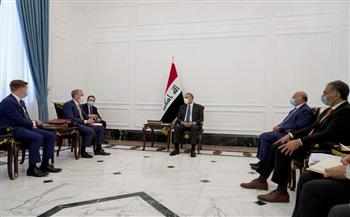   رئيس مجلس الوزراء العراقي  يستقبل وزير الخارجية البريطاني