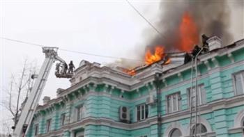   مصرع وإصابة 11 شخص بحريق فى مستشفى وسط روسيا