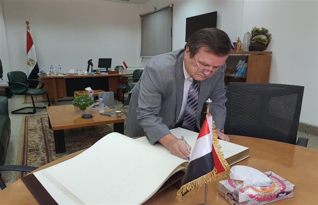 السفير الأوكرانى فى ضيافة متحف الحضارة