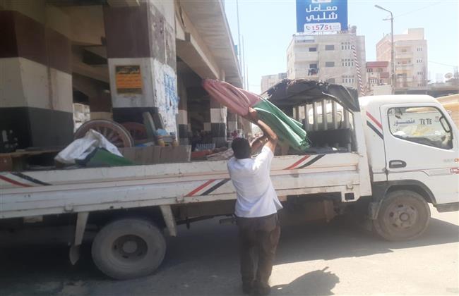 رفع ٦٢٦ حالة إشغال طريق  فى ٣ مراكز بالبحيرة
