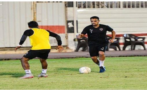 تدريبات تأهيلية لـ «شيكابالا وحازم» فى مران الزمالك