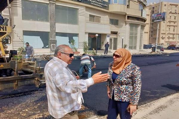اللمسات النهائية قبل افتتاح شارع البنوك وميدان الجامع