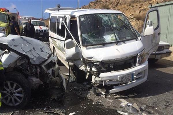 إصابة 4 فى حادث تصادم بأسيوط