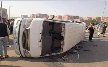 إصابة 10 أشخاص في انقلاب ميكروباص بكفر الشيخ