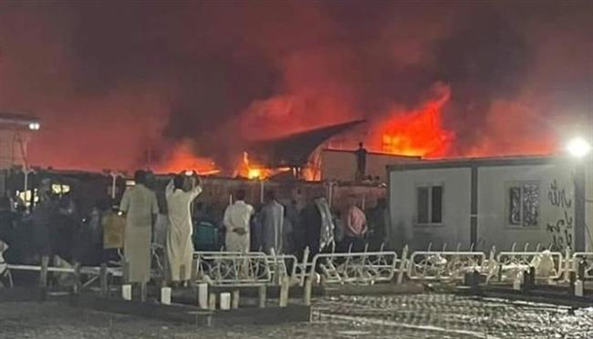 6 قتلى و14 إصابة فى حريق بمستشفى لعزل كورونا جنوب العراق