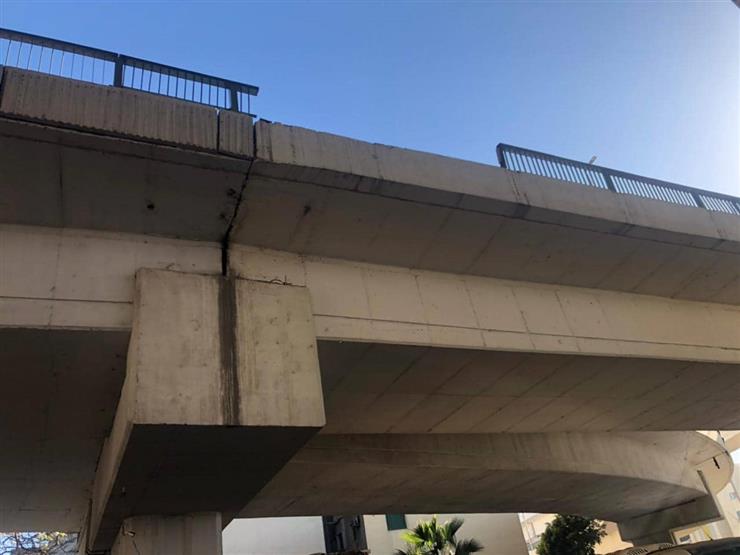 انهيار جزء من كوبرى البستان الدولي بدمياط .. والطرق والكبارى جاري الصيانة
