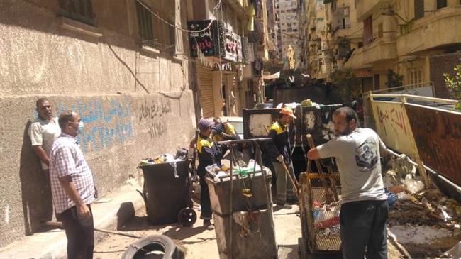 رفع 92 ألف طن مخلفات من أحياء مدينة الثغر خلال أسبوع 