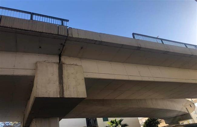 انهيار جزء من كوبرى البستان الدولي بدمياط .. والطرق والكبارى جاري الصيانة