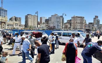 خلال حملة مكبرة: ضبط ١٢٠ مخالفة بميدان محطة مصر بالإسكندرية 