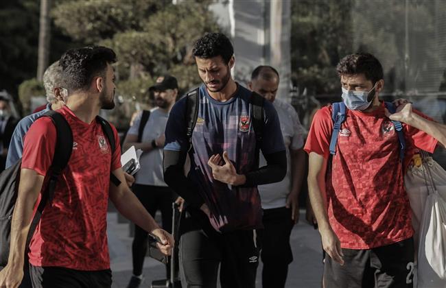 بعثة الأهلى تغادر الفندق لإجراء أول تدريب استعدادًا لمواجهة كايزر تشيفز