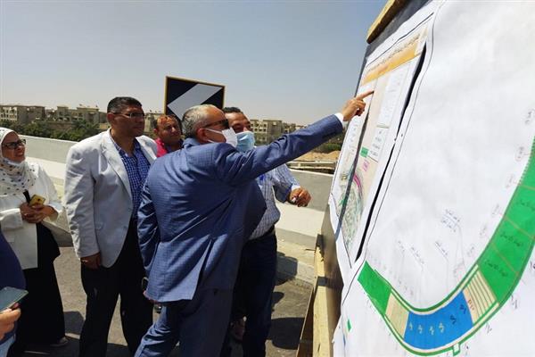 مسئولو «الإسكان» يتفقدون مشروع كوبري ونفق بمنطقة تقاطع طريق الواحات مع الطريق الدائرى