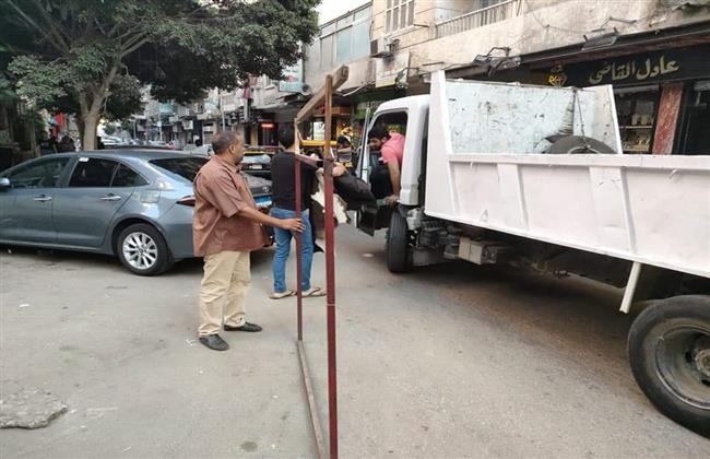   رفع عدد ٣٥ حالة إشغال بحملة مكبرة بوسط الإسكندرية