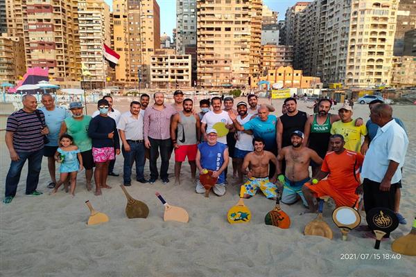 الطاحونة.. أول ملعب لرياضة الراكيت على شواطئ الإسكندرية