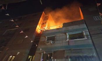 حريق يلتهم شقة في بني سويف وإصابة 3 أطفال