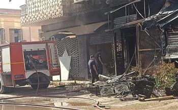 نجاة مدير التأمين الصحي ببني سويف وأسرته من حريق هائل واحتراق سيارته