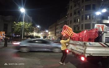   رفع ٢٦١  حالة إشغال طريق مخالفة بمركز ومدينة دمنهور