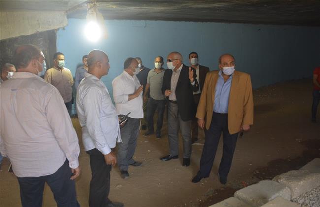 محافظ الجيزة: إصلاح طفوحات الصرف ورفع كفاءه نفق أبو زارع 