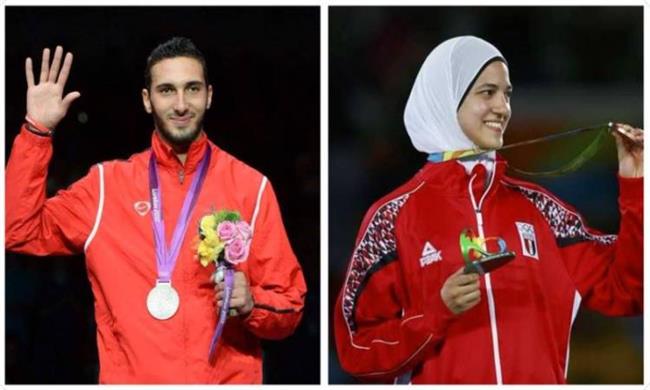 رسميا .. هداية وأبو القاسم يحملان علم مصر في طوكيو