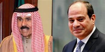   السيسى وأمير الكويت يتبادلان التهنئة هاتفيا