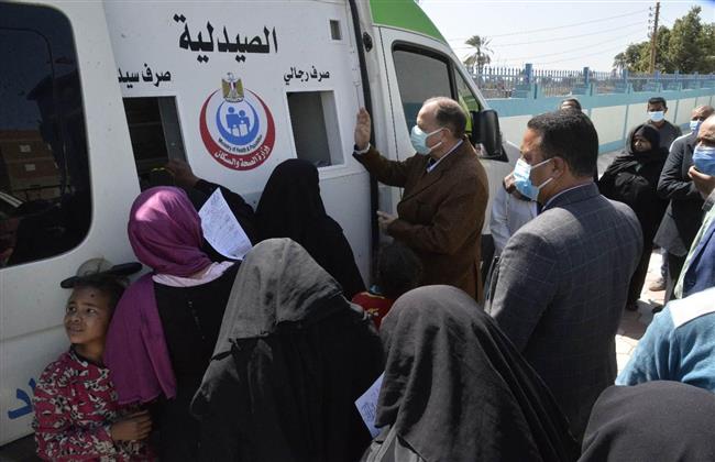 خريطة القوافل الطبية بقرى أسيوط