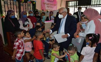 محافظ بورسعيد يزور دار تحسين الصحة للتهنئة بعيد الأضحى المبارك