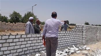 إزالات فورية على أراضى أملاك الدولة بقنا في رابع أيام العيد بقنا