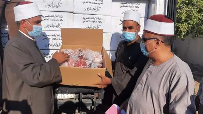 «أوقاف بني سويف» تستقبل 4 أطنان لحوم من صكوك الأضاحي